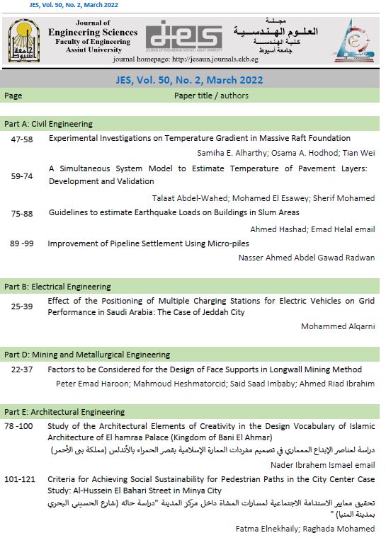 JES. Journal of Engineering Sciences