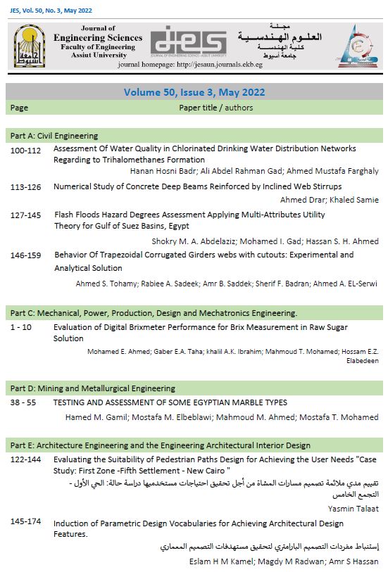 JES. Journal of Engineering Sciences